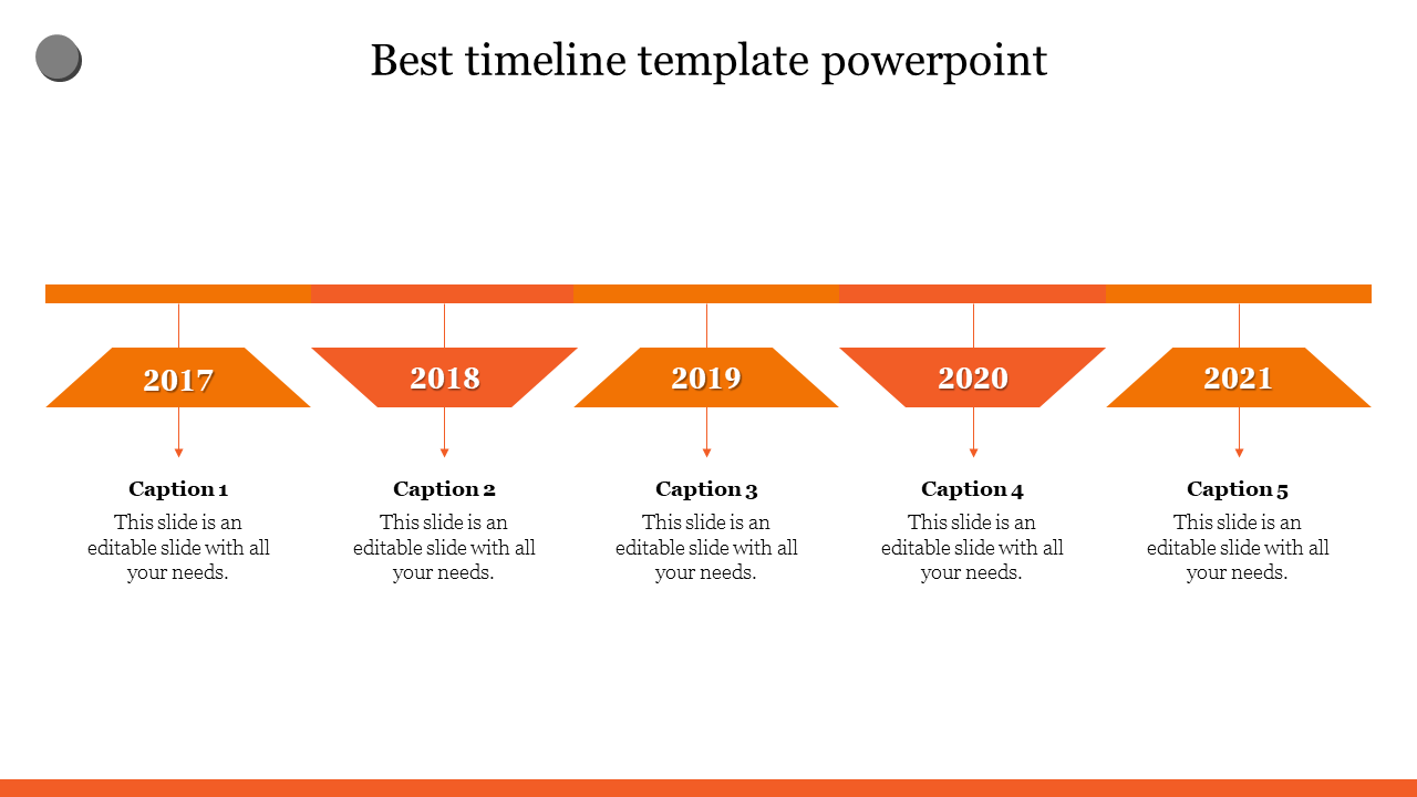 Free - Download the Best Timeline Template PowerPoint Slide